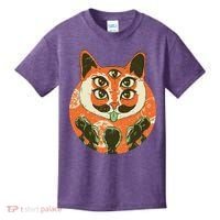 5 Eyed Alien Cat Kids T-Shirt thumb 0