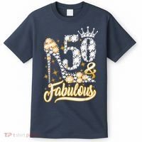 50 & Fabulous 50 Years Old 50th Birthday Diamond Crown Shoes T-Shirt thumb 0