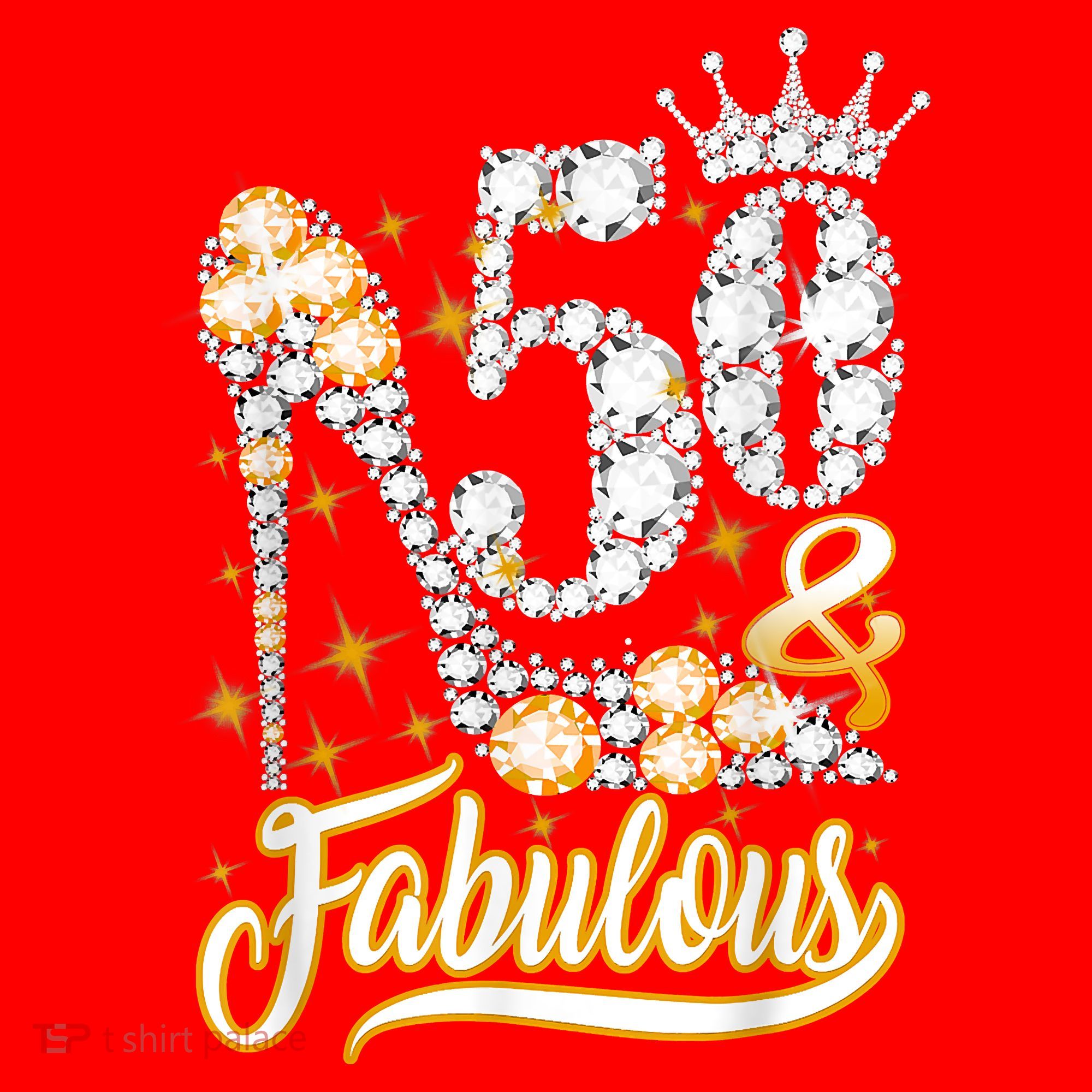 50 & Fabulous 50 Years Old 50th Birthday Diamond Crown Shoes Santa Hat