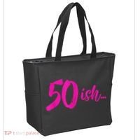 50ish Funny 50th Birthday Turning 50 Years Old Tote Bag thumb 2