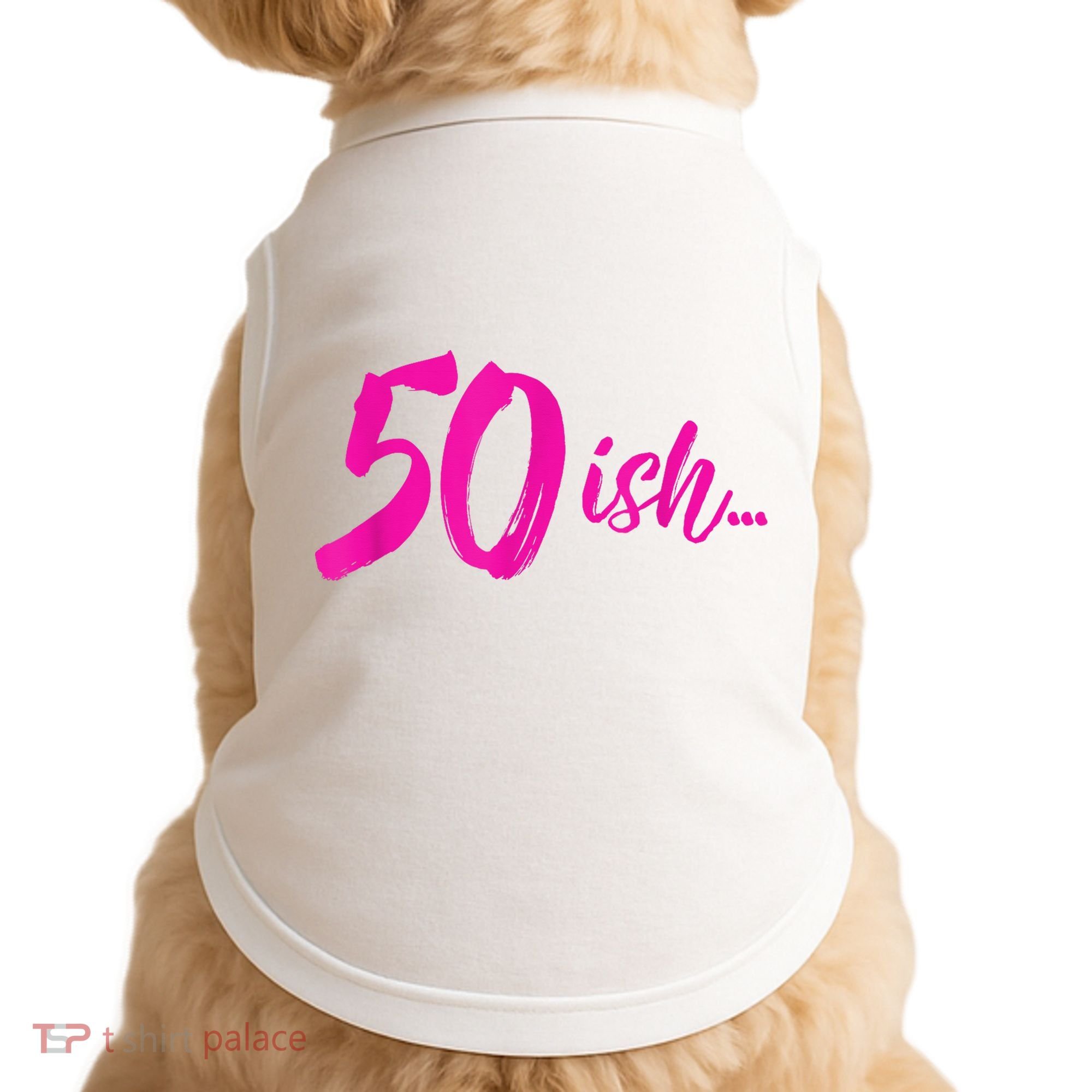 50ish Funny 50th Birthday Turning 50 Years Old Doggie Tank