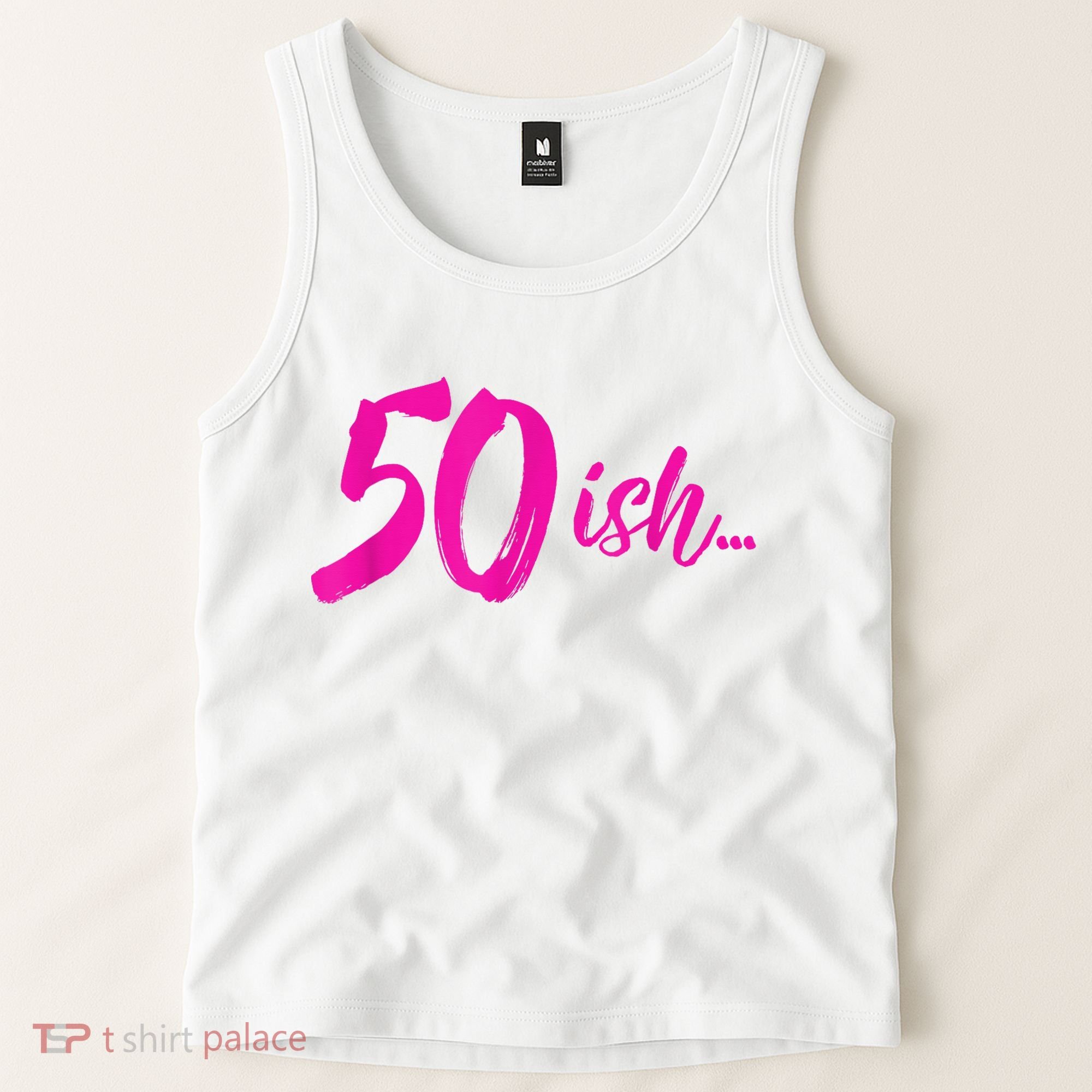 50ish Funny 50th Birthday Turning 50 Years Old Tank Top