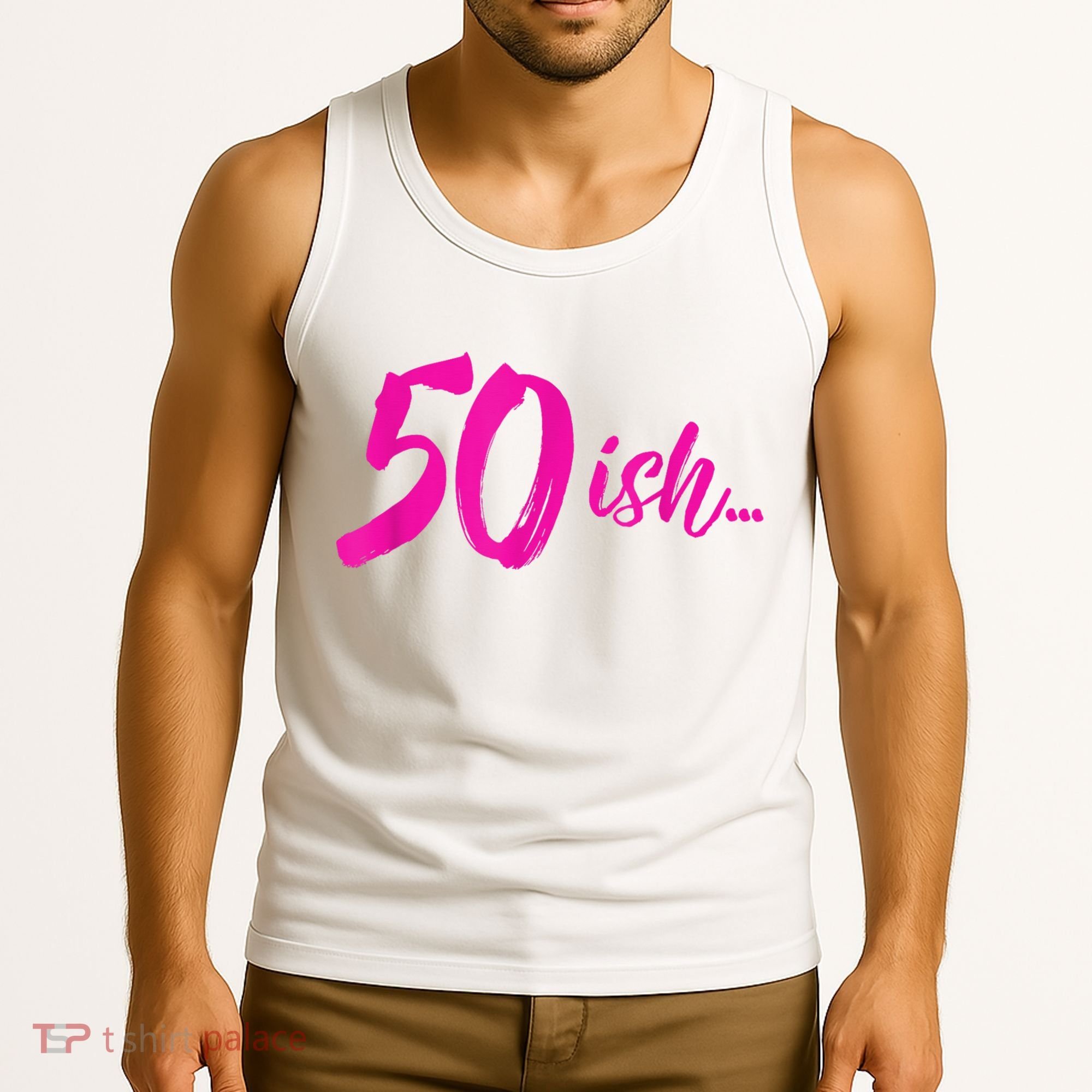 50ish Funny 50th Birthday Turning 50 Years Old Tank Top