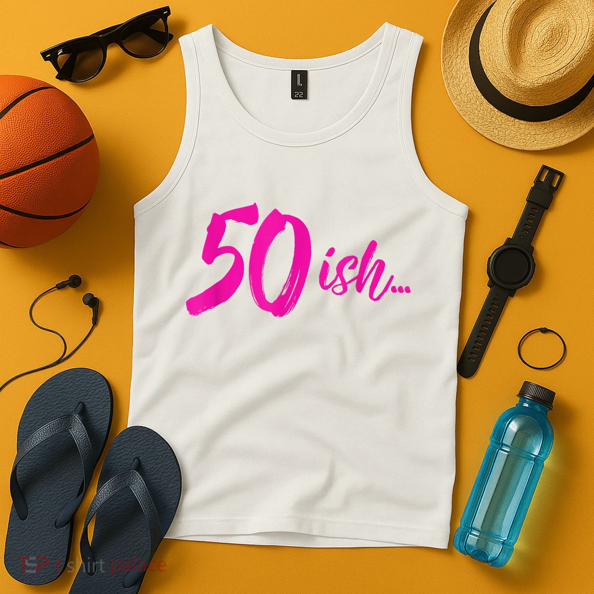 50ish Funny 50th Birthday Turning 50 Years Old Tank Top
