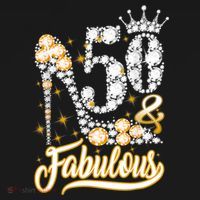 50 & Fabulous 50 Years Old 50th Birthday Diamond Crown Shoes Tank Top thumb 6
