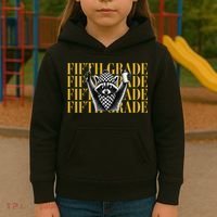 5th Fifth Grade Funny Raccoon Back To School Kids Hoodie thumb 3