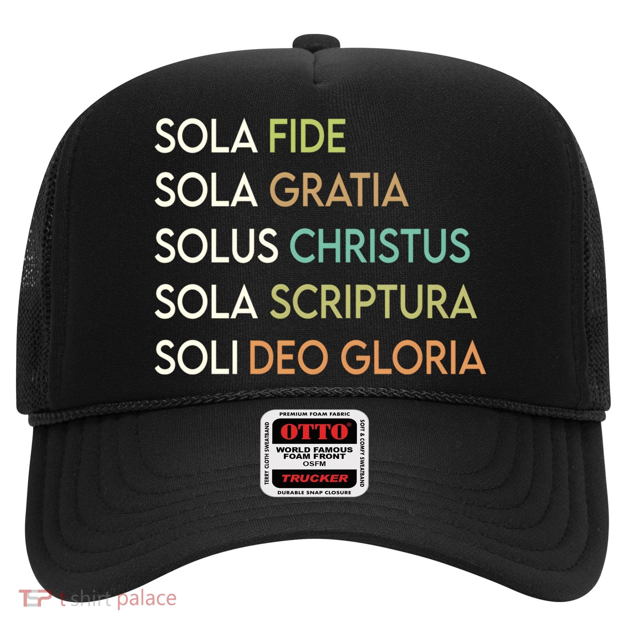 5 Five Solas Of The Reformation Theology Christian Church Gift Hat