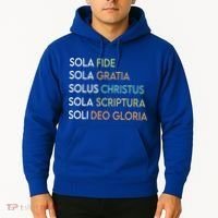 5 Five Solas Of The Reformation Theology Christian Church Gift Hoodie thumb 2