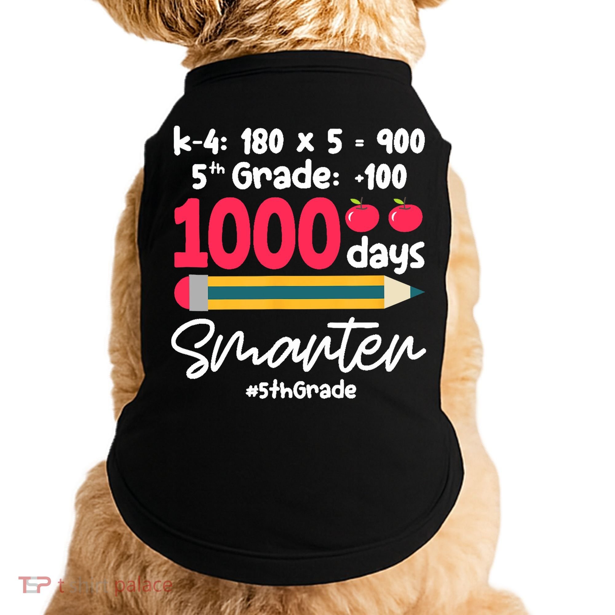 5th Grade 1000 Days Smarter Fifth Grade Student 1000th Day Doggie Tank