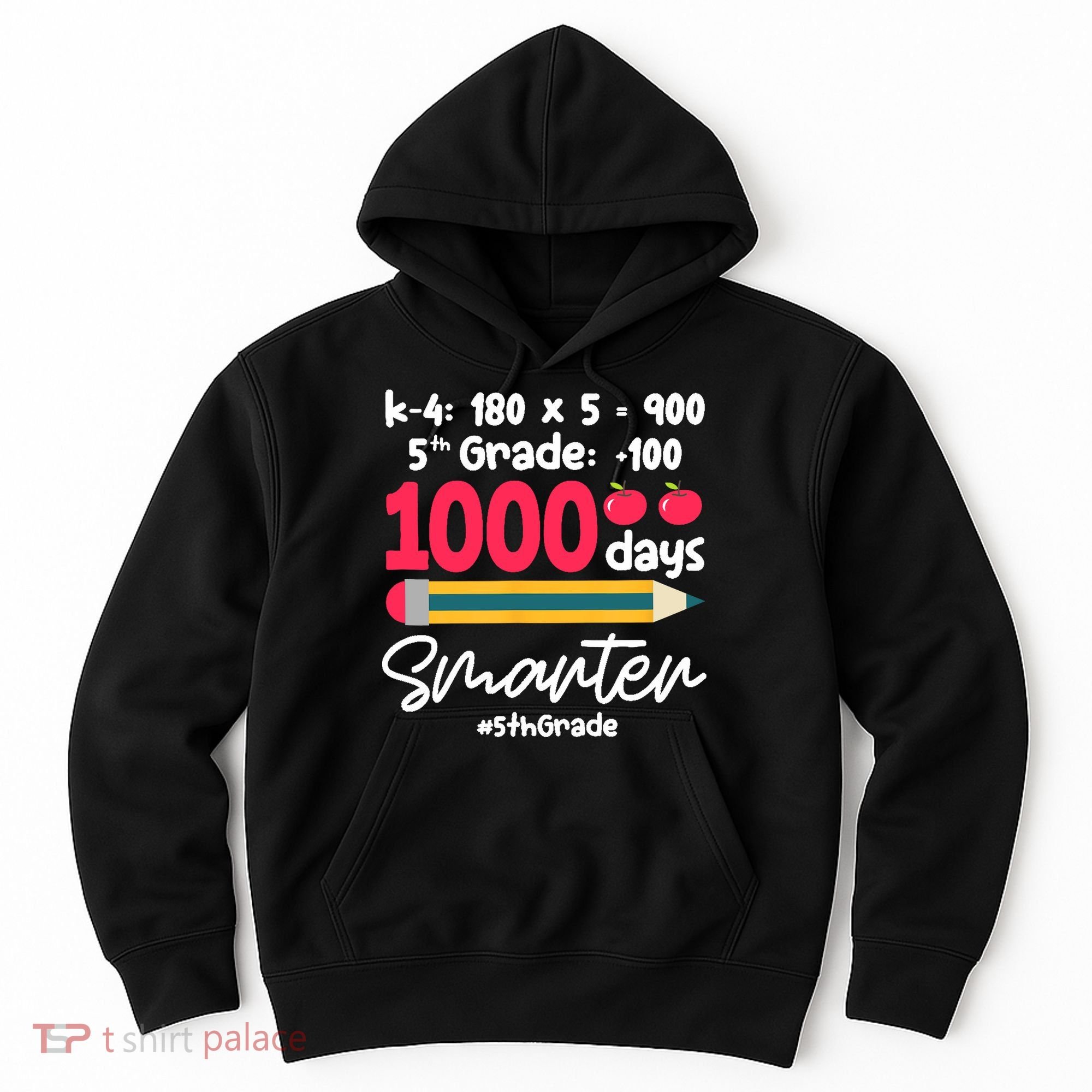 5th Grade 1000 Days Smarter Fifth Grade Student 1000th Day Hoodie