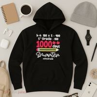 5th Grade 1000 Days Smarter Fifth Grade Student 1000th Day Hoodie thumb 3