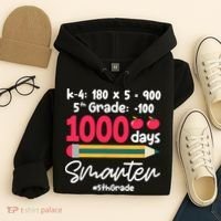 5th Grade 1000 Days Smarter Fifth Grade Student 1000th Day Hoodie thumb 4