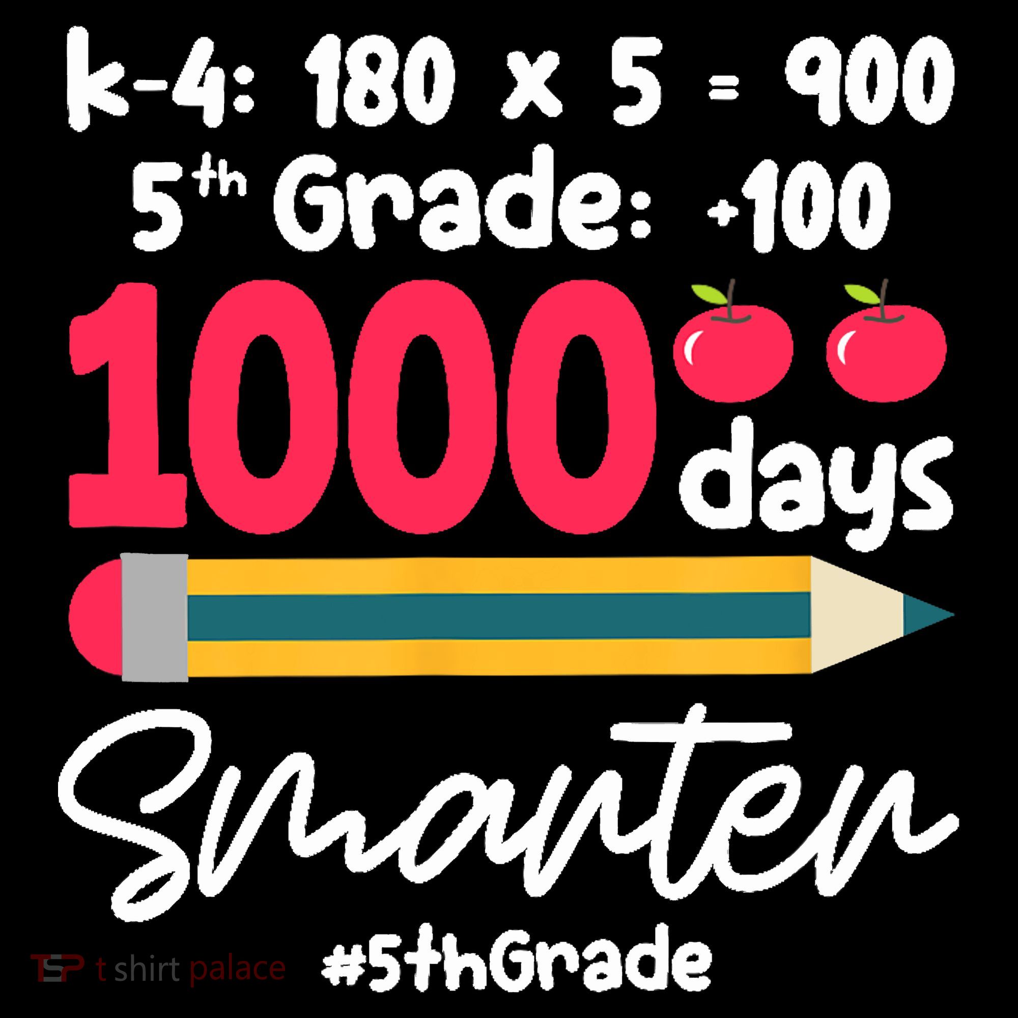 5th Grade 1000 Days Smarter Fifth Grade Student 1000th Day Sweatshirt