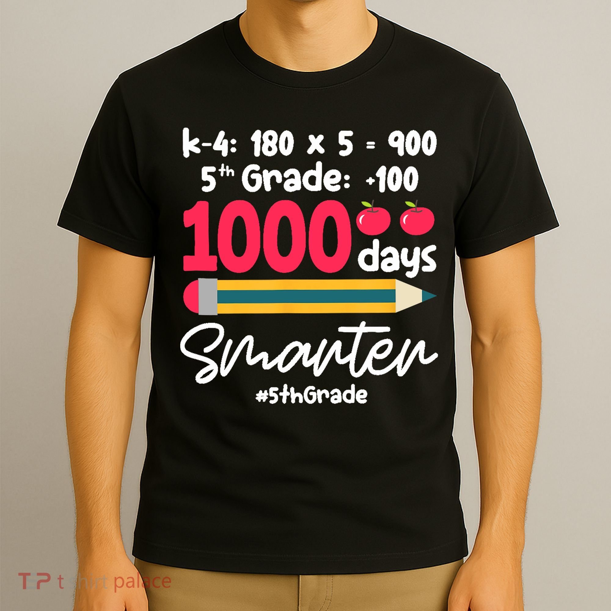 5th Grade 1000 Days Smarter Fifth Grade Student 1000th Day T-Shirt