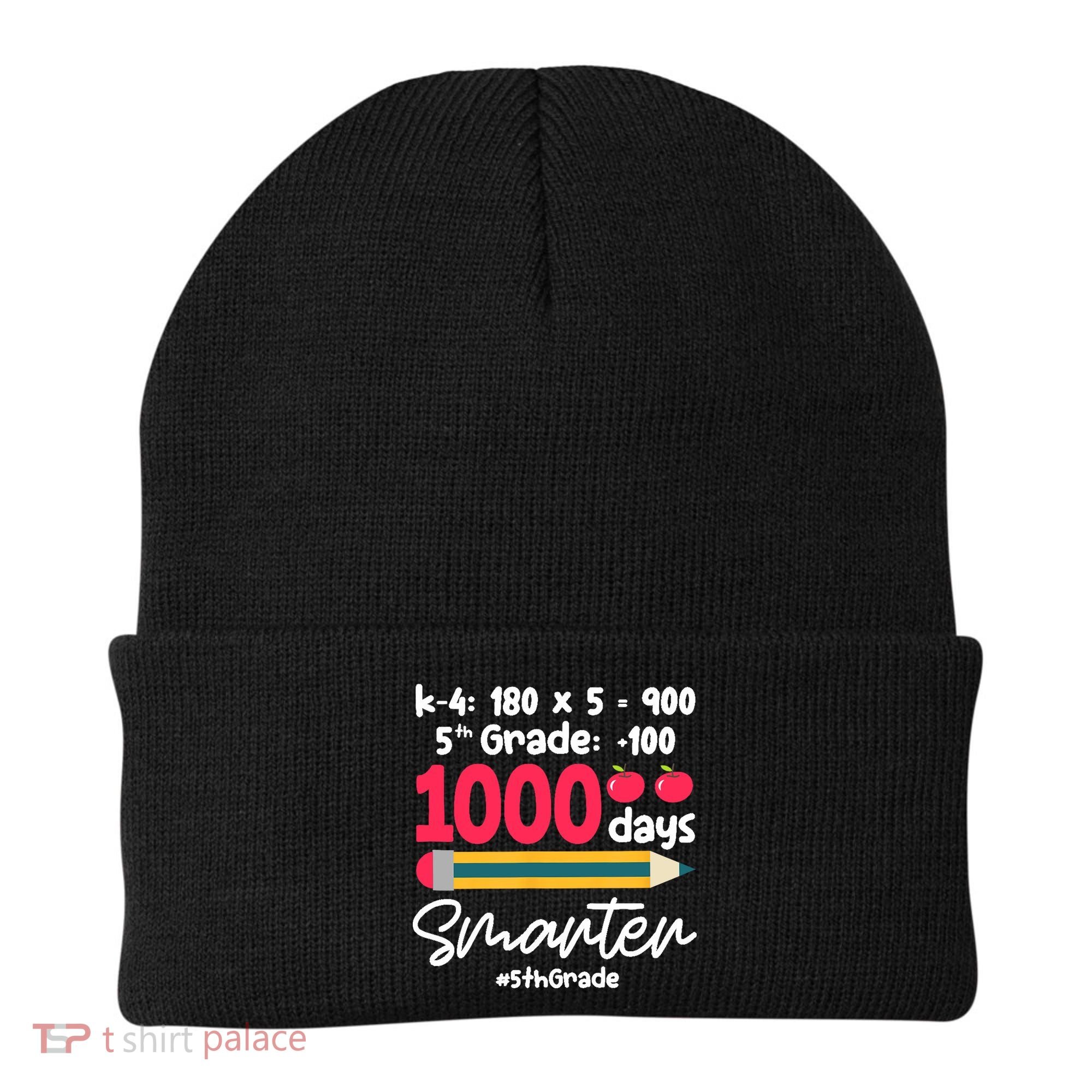 5th Grade 1000 Days Smarter Fifth Grade Student 1000th Day Beanie