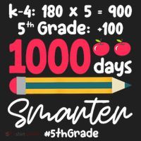5th Grade 1000 Days Smarter Fifth Grade Student 1000th Day Hat thumb 2
