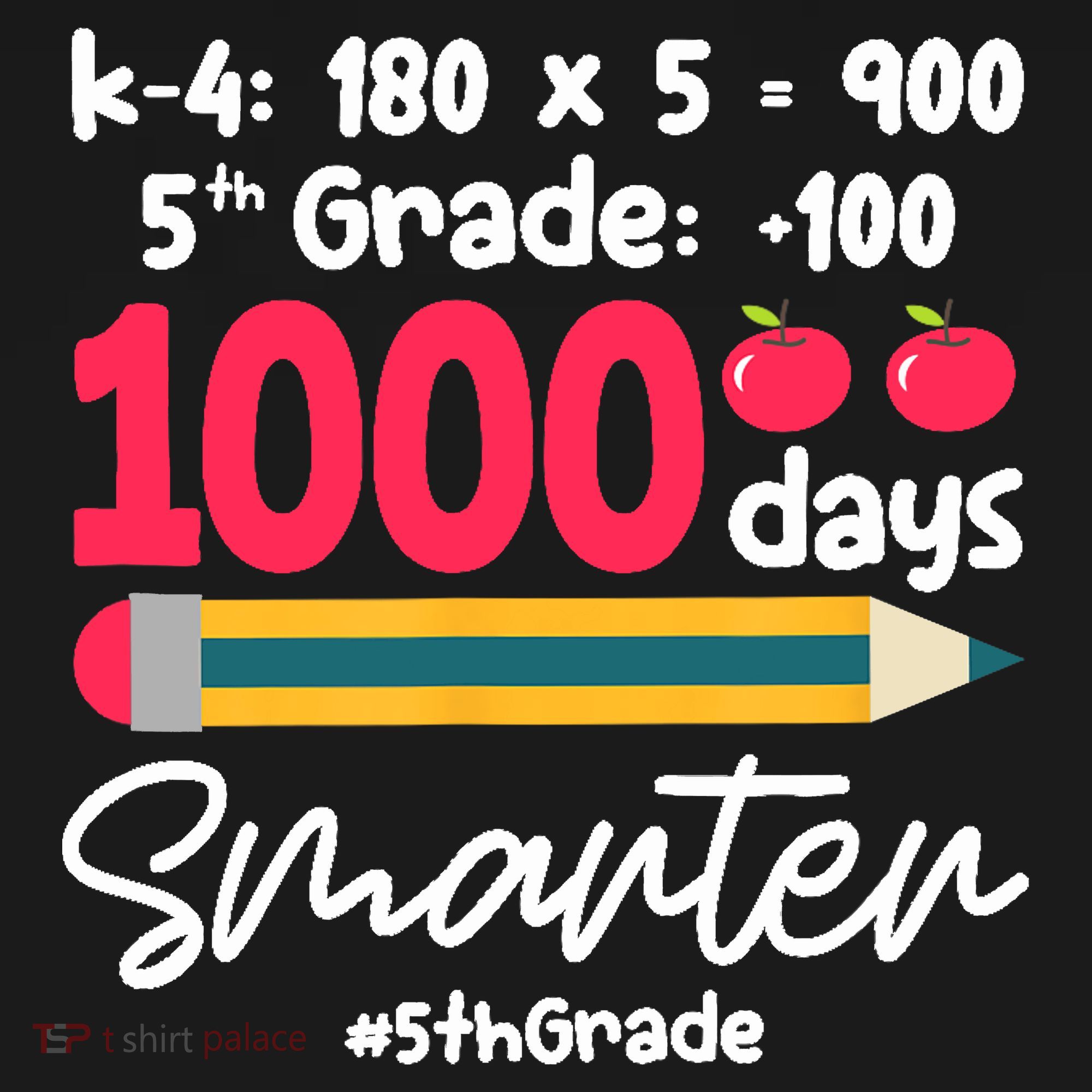 5th Grade 1000 Days Smarter Fifth Grade Student 1000th Day Toddler Hoodie