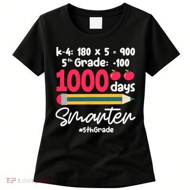 5th Grade 1000 Days Smarter Fifth Grade Student 1000th Day Women's T-Shirt