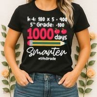 5th Grade 1000 Days Smarter Fifth Grade Student 1000th Day Women's T-Shirt thumb 2