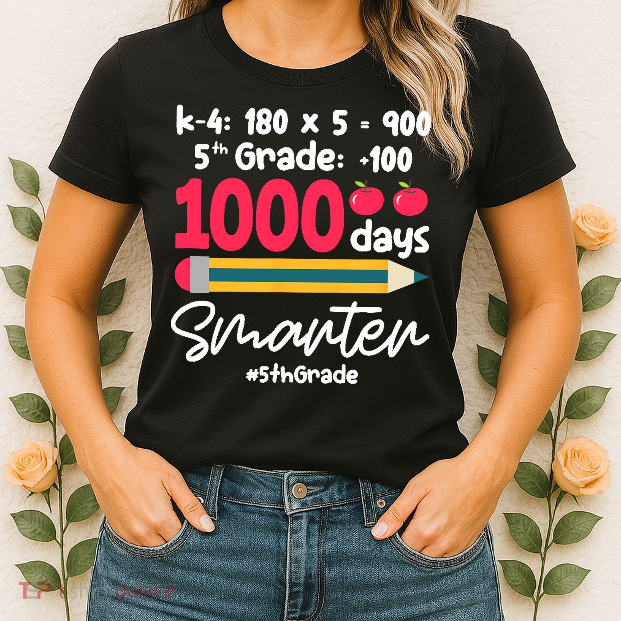 5th Grade 1000 Days Smarter Fifth Grade Student 1000th Day Women's T-Shirt