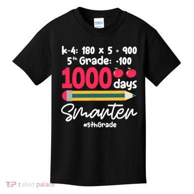 5th Grade 1000 Days Smarter Fifth Grade Student 1000th Day Kids T-Shirt