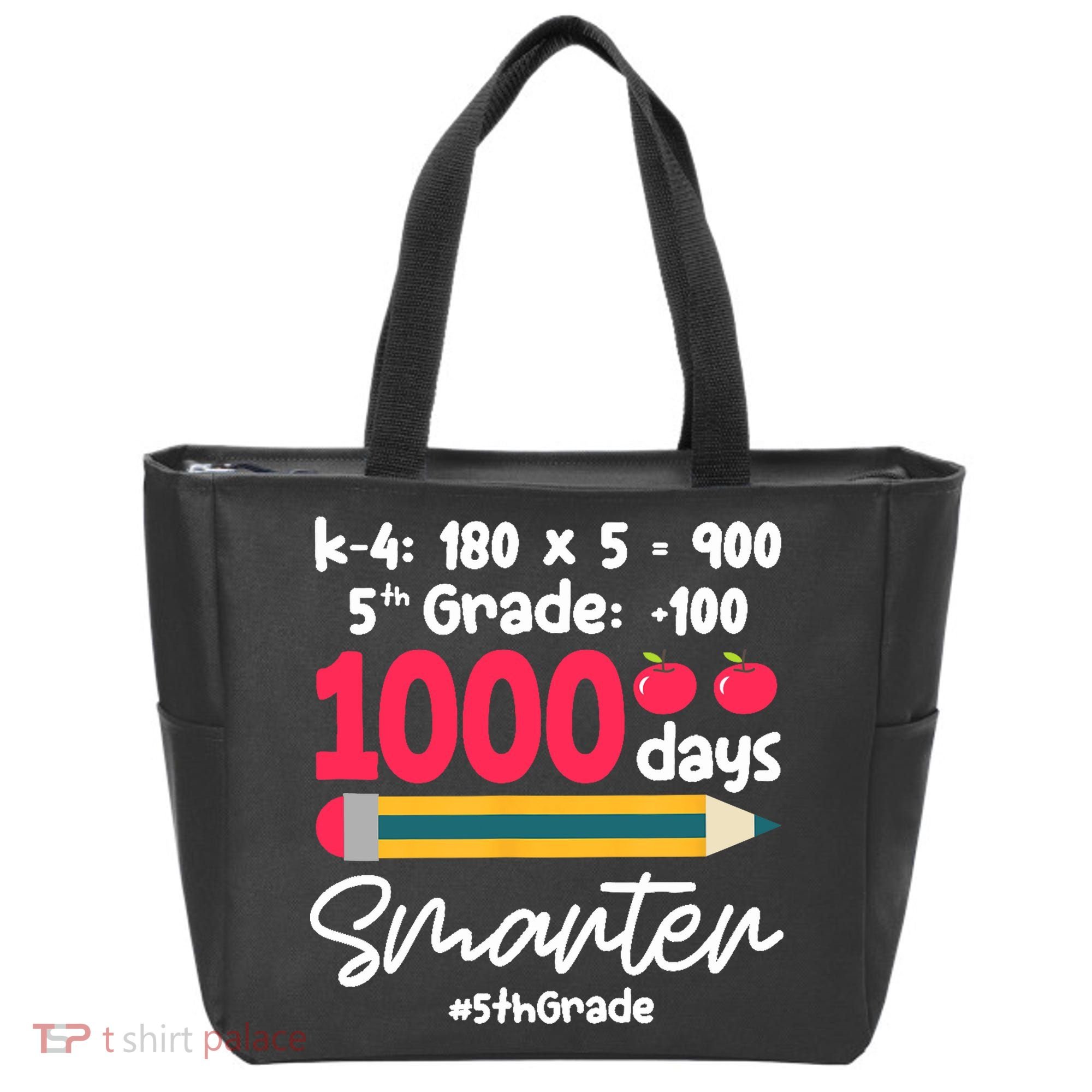 5th Grade 1000 Days Smarter Fifth Grade Student 1000th Day Tote Bag