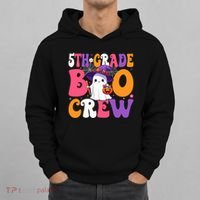 5th Grade Boo Crew Halloween Fifth Grade Halloween Teacher Hoodie thumb 0