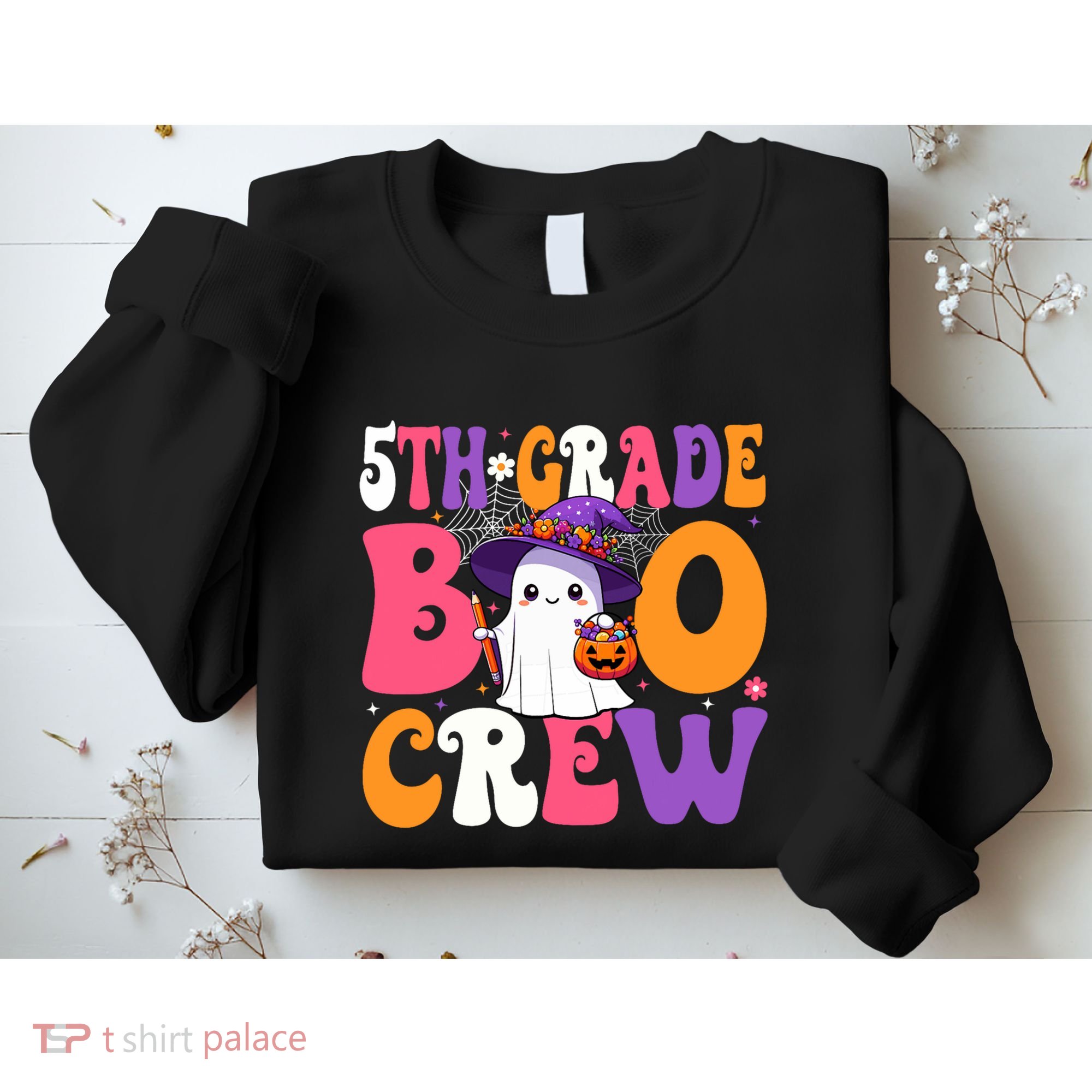 5th Grade Boo Crew Halloween Fifth Grade Halloween Teacher Sweatshirt