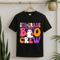 5th Grade Boo Crew Halloween Fifth Grade Halloween Teacher T-Shirt thumb 2