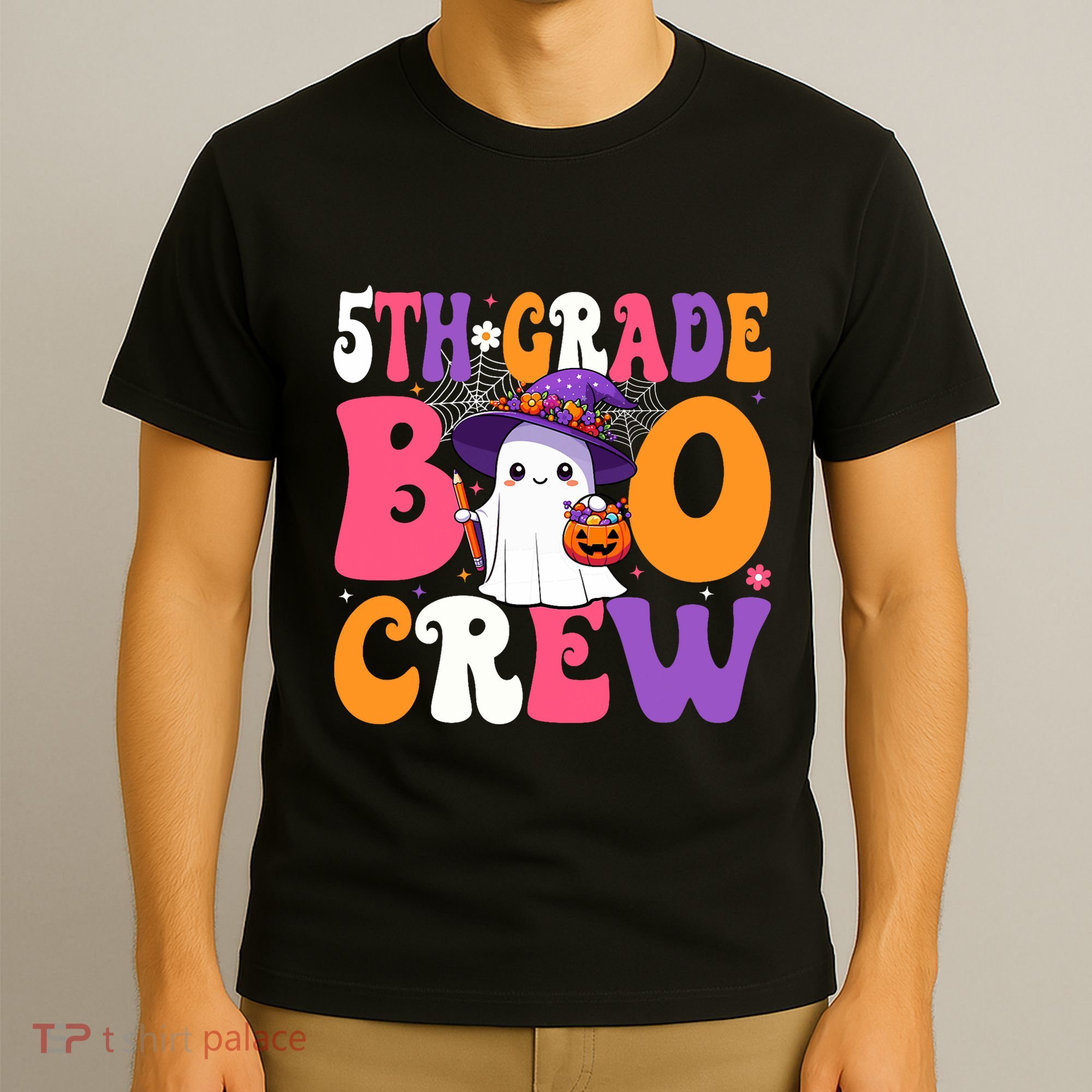 5th Grade Boo Crew Halloween Fifth Grade Halloween Teacher T-Shirt