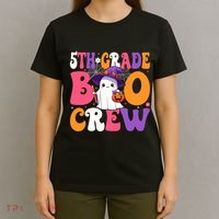 5th Grade Boo Crew Halloween Fifth Grade Halloween Teacher T-Shirt thumb 4