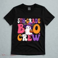 5th Grade Boo Crew Halloween Fifth Grade Halloween Teacher T-Shirt thumb 5