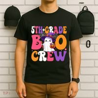 5th Grade Boo Crew Halloween Fifth Grade Halloween Teacher T-Shirt thumb 6