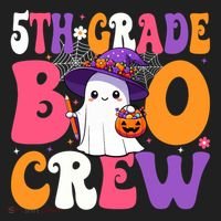5th Grade Boo Crew Halloween Fifth Grade Halloween Teacher Hat thumb 2