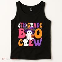 5th Grade Boo Crew Halloween Fifth Grade Halloween Teacher Tank Top thumb 2