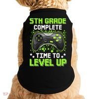 5th Grade Complete Time To Level Up Gaming Graduation Doggie Tank thumb 0
