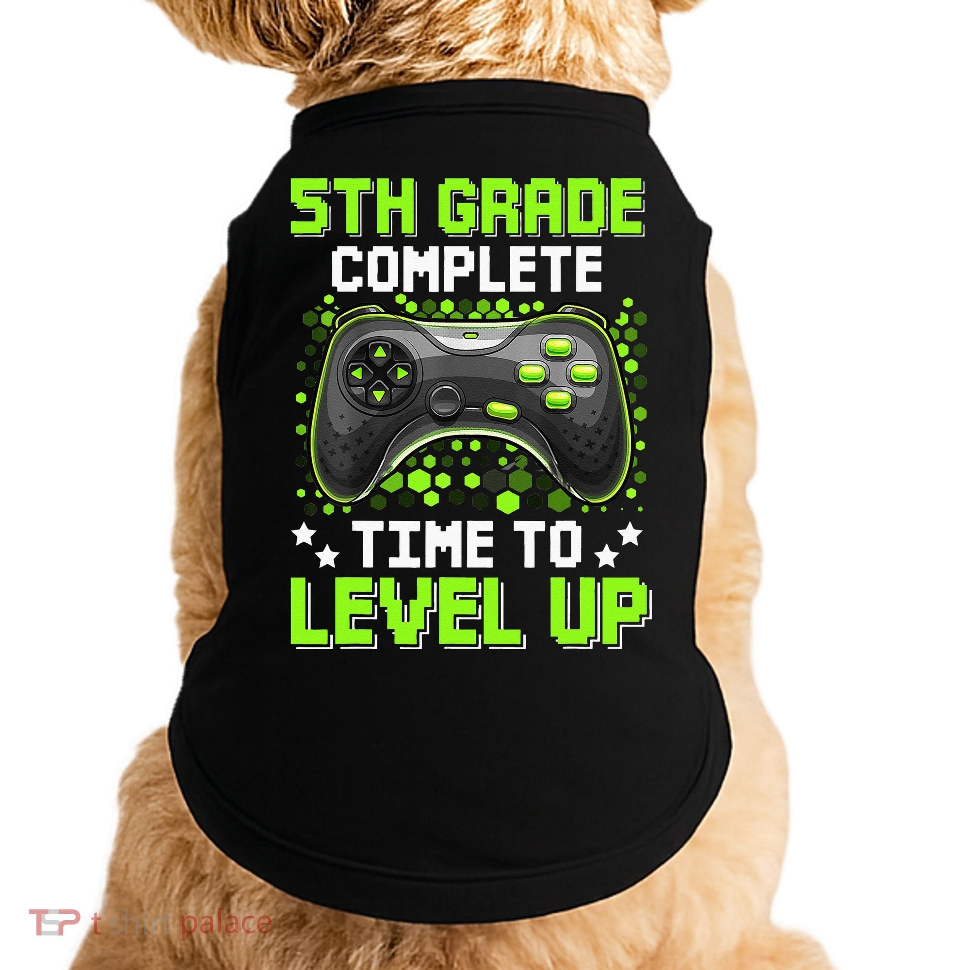 5th Grade Complete Time To Level Up Gaming Graduation Doggie Tank