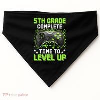 5th Grade Complete Time To Level Up Gaming Graduation USA-Made Doggie Bandana thumb 0