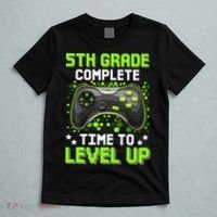 5th Grade Complete Time To Level Up Gaming Graduation T-Shirt thumb 5