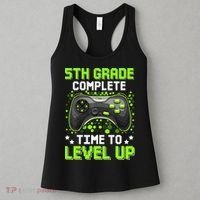 5th Grade Complete Time To Level Up Gaming Graduation Women's Tank Top thumb 3