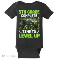5th Grade Complete Time To Level Up Gaming Graduation Baby Bodysuit thumb 0