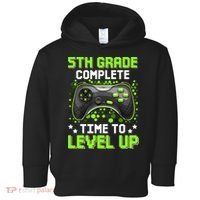 5th Grade Complete Time To Level Up Gaming Graduation Toddler Hoodie thumb 0
