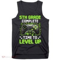 5th Grade Complete Time To Level Up Gaming Graduation Tank Top thumb 0