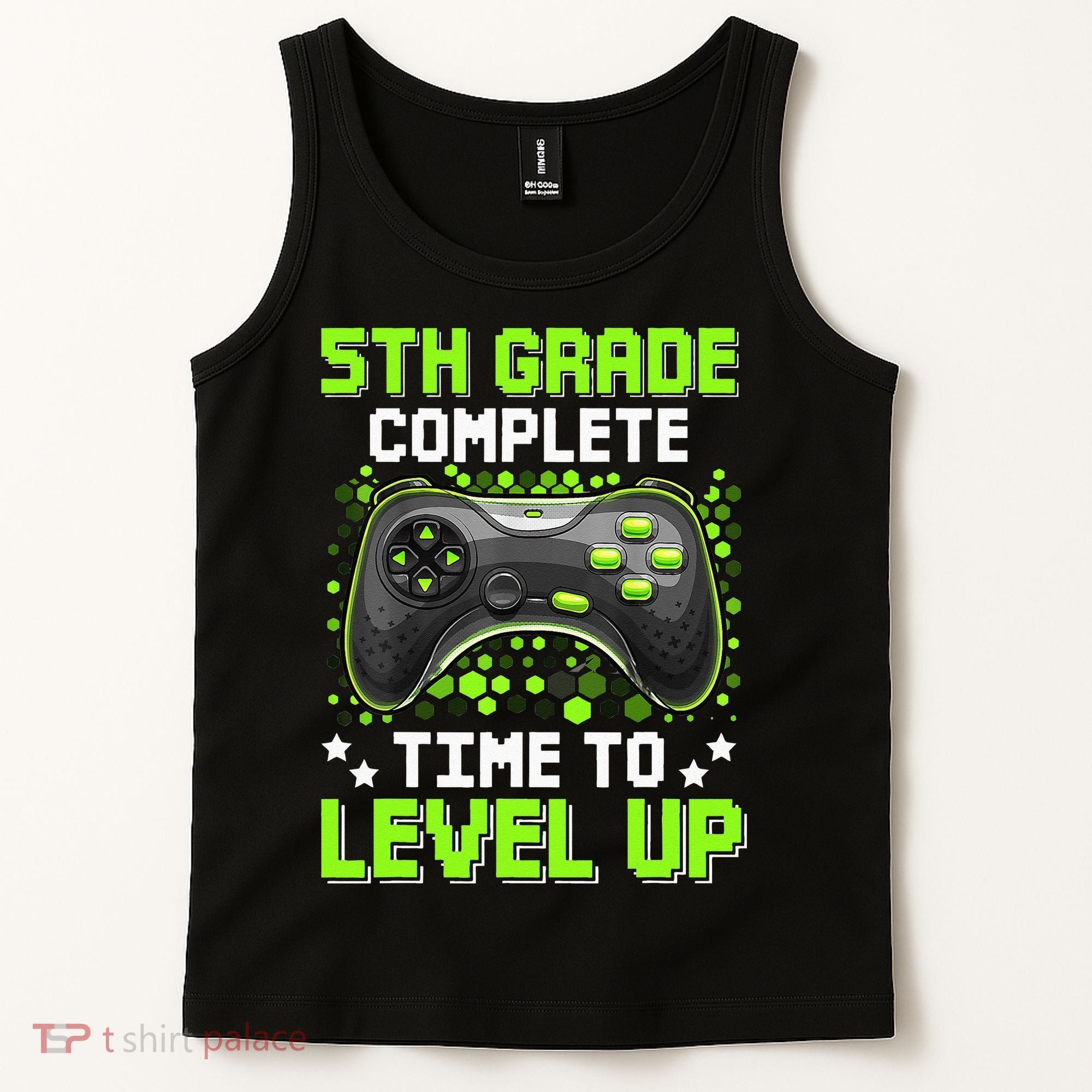 5th Grade Complete Time To Level Up Gaming Graduation Tank Top