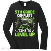 5th Grade Complete Time To Level Up Gaming Graduation Women's Long Sleeve Shirt thumb 0