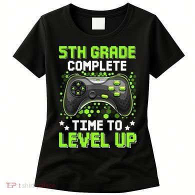 5th Grade Complete Time To Level Up Gaming Graduation Women's T-Shirt