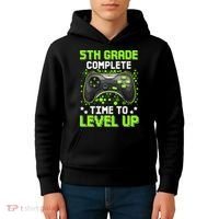 5th Grade Complete Time To Level Up Gaming Graduation Kids Hoodie thumb 4