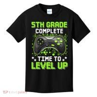 5th Grade Complete Time To Level Up Gaming Graduation Kids T-Shirt thumb 0