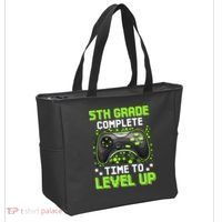 5th Grade Complete Time To Level Up Gaming Graduation Tote Bag thumb 2