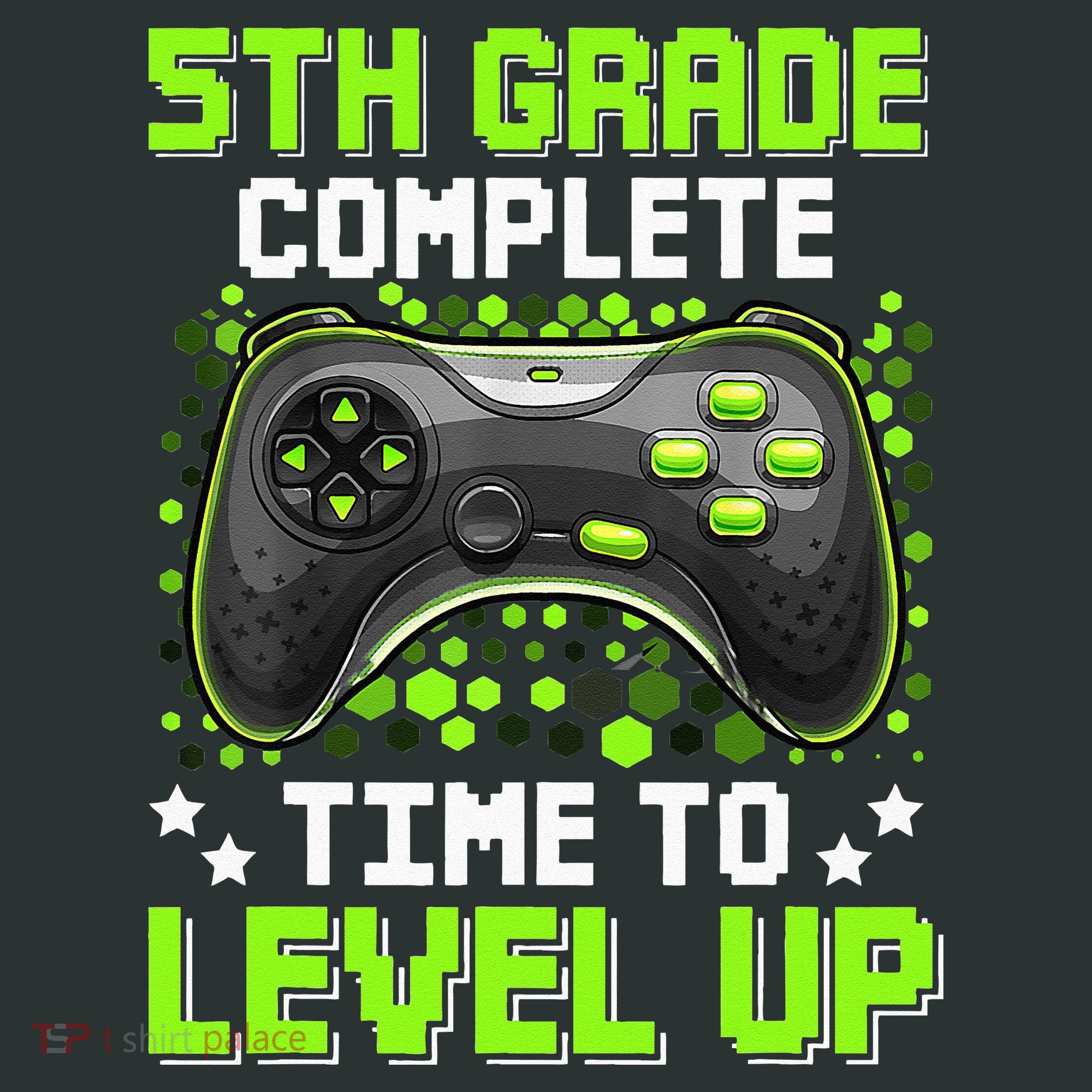 5th Grade Complete Time To Level Up Gaming Graduation Infant Baby Jersey Bodysuit